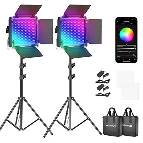 Pannello LED RGB 360° Da 60W Per Video - Luce Professionale Con App, 22000lux, Regolazione Colore 2500K-8500K Per Streaming E Fotografia - Foto 12