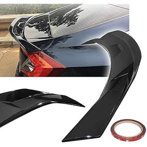 ZXMOTO Fits for Honda Civic Sedan 2016 2017 2018 2019 2020 2021 Glossy Black Highkick Duckbill Trunk Spolier Wing Cover