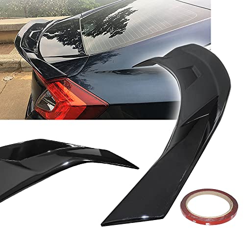 ZXMOTO Fits for Honda Civic Sedan 2016 2017 2018 2019 2020 2021 Glossy Black Highkick Duckbill Trunk Spoiler Wing