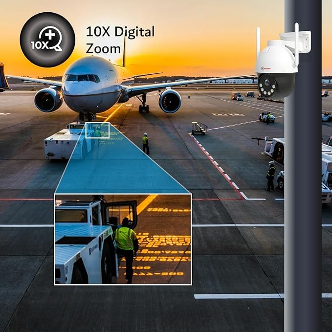 Image of Trueview 3MP 4G Mini PT Security Camera with SIM Support | All-Time Color Vision | 360 Pan | Two-Way Audio | Human Detection | 256GB SD & Cloud | IP66 Waterproof | Alexa Compatible | STQC Certified