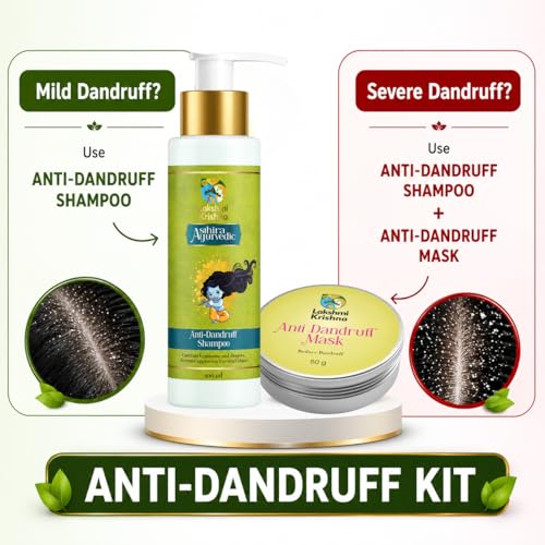 Image of Lakshmi Krishna Anti-Dandruff Shampoo, 100m| Effective Scalp Treatment | Controls Flakes & Itch| Nourishing Formula for Healthy Hair