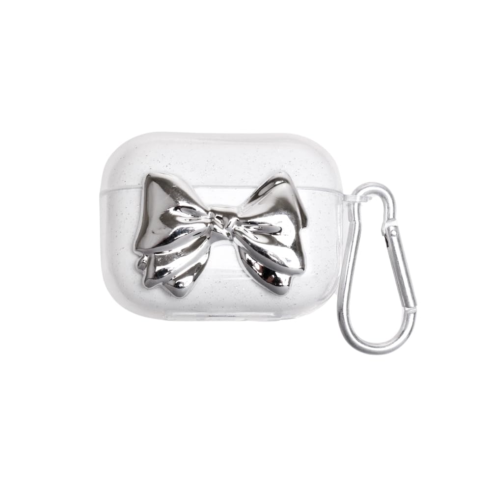 Amazon | [LUPIS]AirPods用ケース カバー メタルリボン ラメ クリア