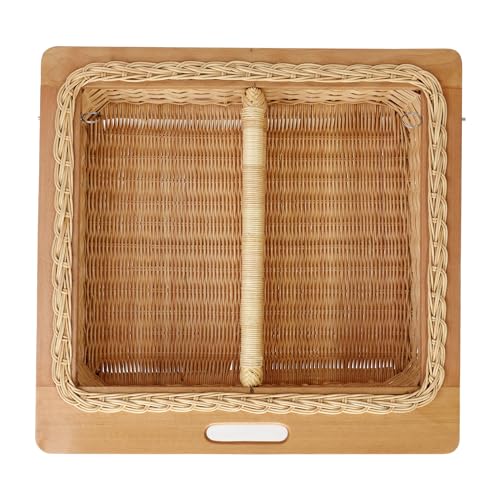 wudflex Wicker Basket for Modular Kitchen For Vegetables (20 inches width including channel) (20' W X 16' D X 8' H(single partition))