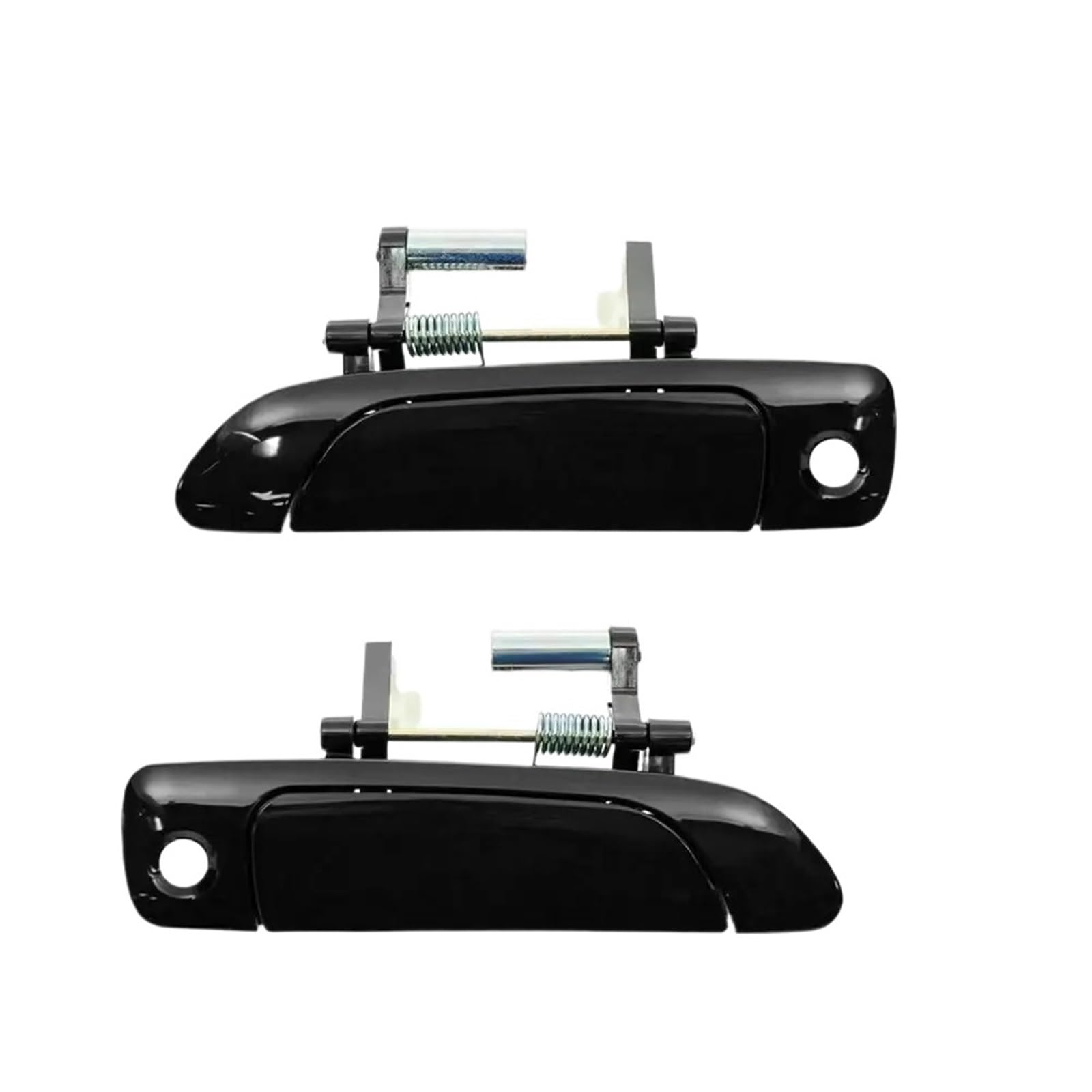 Hudfroa Front Pair Side Door Handles For Civic 2001 2002 2003 2004 2005 2Pcs Lot Front Rear Exterior Outside Door Handles Black Pair Set