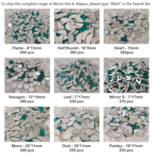 Image of ilika9 - Lippan Art Mirror - Twisted S - 8 * 18mm - 525 pcs