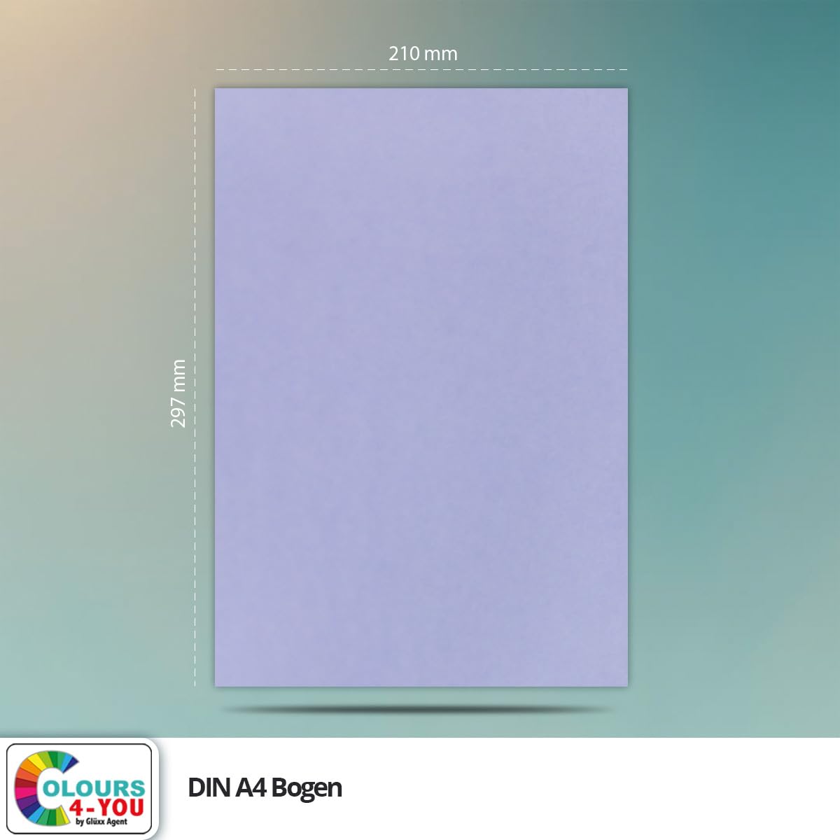 Colours-4-you papier do majsterkowania, 250 arkuszy papieru / kartonu, format A4, fioletowy, 21,0 x 29,7 cm, 225 g/m², arkusz plano, papier do majsterkowania, kolorowy karton
