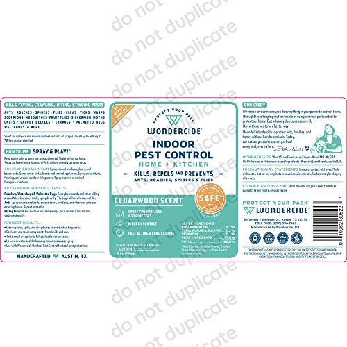 Wondercide - Indoor Pest Control Spray For Home And Kitchen - Ant, Roach, Spider, Fly, Flea, Bug Killer And Insect Repellent - With Natural Essential Oils - Pet And Family Safe — Cedarwood 32 Oz #TOP4