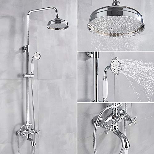 Ensemble de douche de bain complet avec robinet de baignoire mural - 2