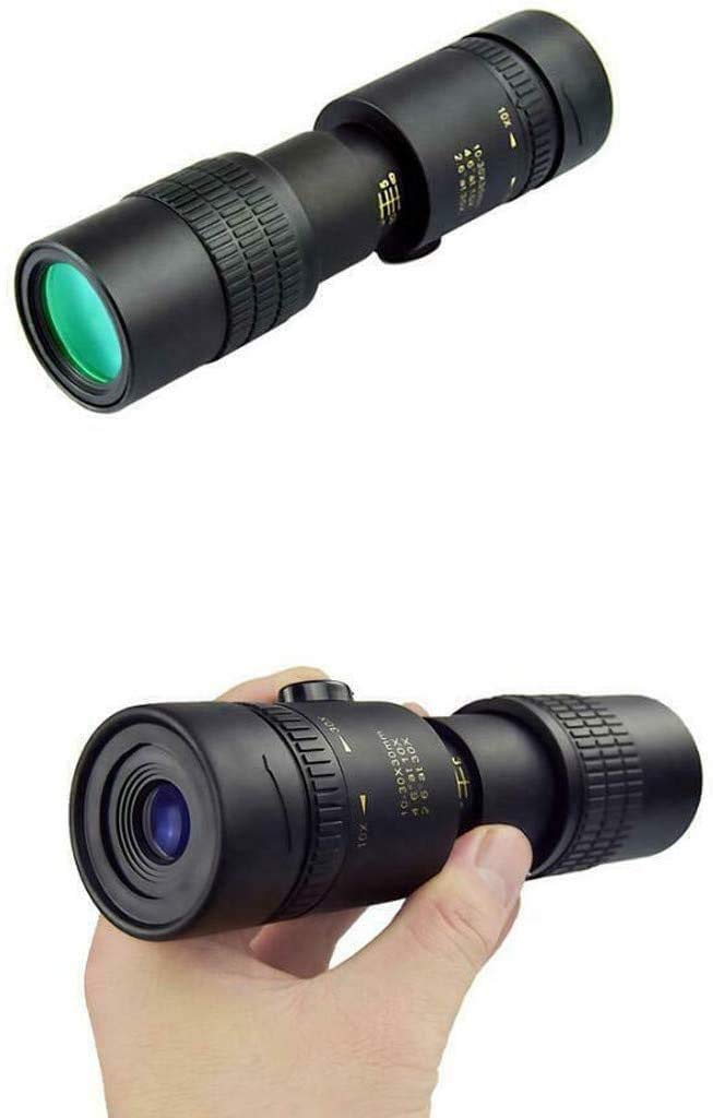 Teleskop monokularowy 4K 10-300x40mm Super Telezoom, wodoodporny monokular bez mgły z uchwytem na smartfona - do obserwacji ptaków/podróży/pieszych wędrówek/biwakowania