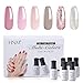 Produktbild HNM Nageldesign UV Nagellack Set 6 Stück, Frisches Obst Kollektion UV LED Gel Polish Kit, 6pcs mit Nagel Kunst Sticker Nail Design Gellack Starter Set 008