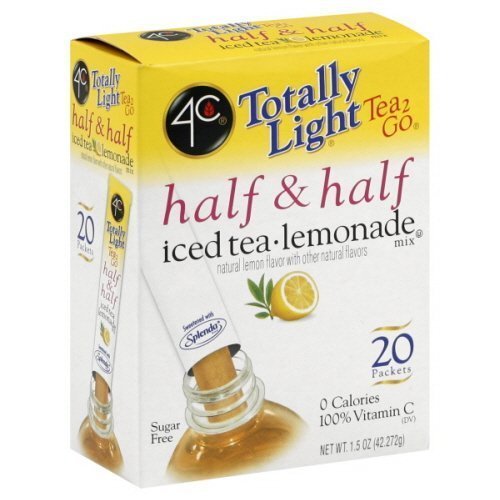 4C Totally Light 2 Go Half & Half Iced Tea Lemonade Mix 20 ct (6 Pack)