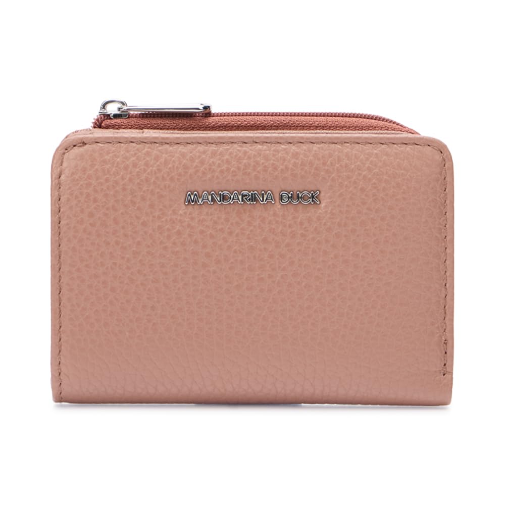 Mandarina Duck Mellow Leather Wallet, Women's Travel Accessories, One Size, Winter Rose, One Size