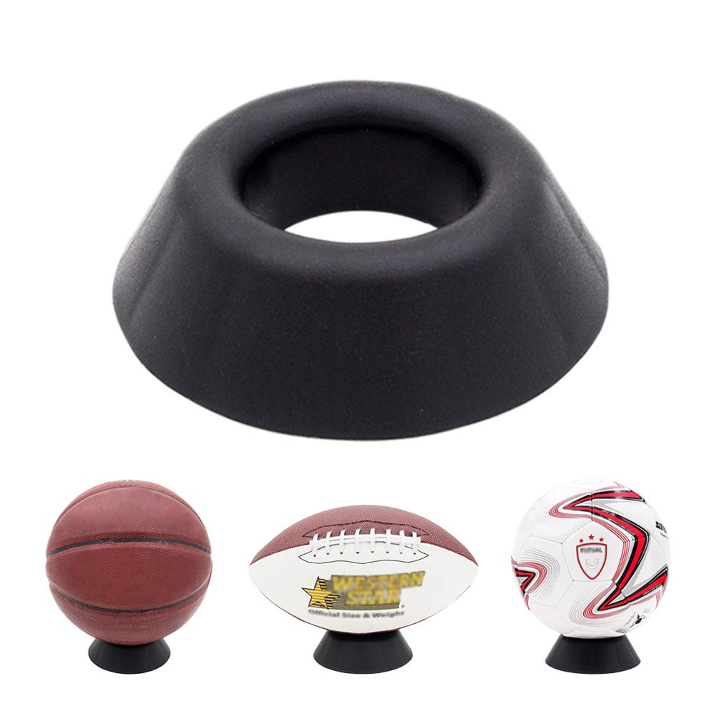 Puesto Exhibición Soporte Negro para Pelotas Baloncesto Balón Rugby Fútbol Voleibol