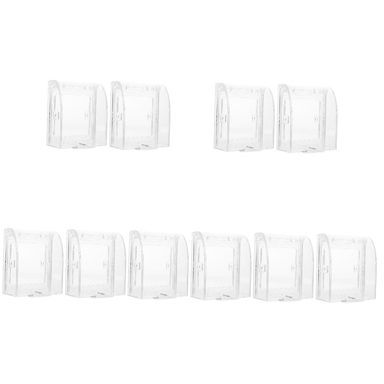 jojofuny 10piezas Cubiertas De Enchufe Babyproof Protector De Interruptor Para Seguridad Infantil Cubierta De Enchufe Para Pared Accesorio De Protección Eléctrica Transparente