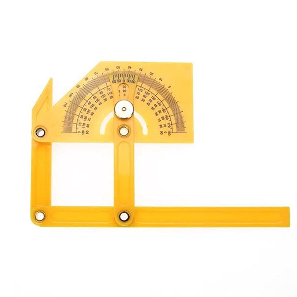 JSEIAJB Protractor and Angle Finder Woodworking Measurement Tool 0° to 180° Woodworking Angle Ruler Plastic Protractor