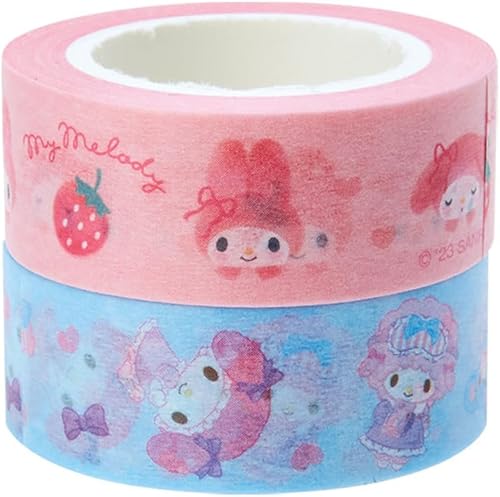 Miniatura 2 de Sanrio 550108 My Melody Paper Tape, Set of 2