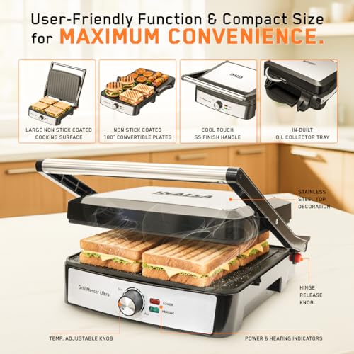 Inalsa INALSA Sandwich Maker - Image 6 of 9