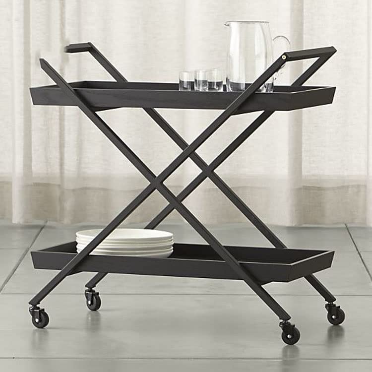 N/A Metalen thee wijnvoedsel catering dranken serveren trolley bar kar for restaurant hotel bruiloftsfeestje (Color : A… - Afbeelding 2