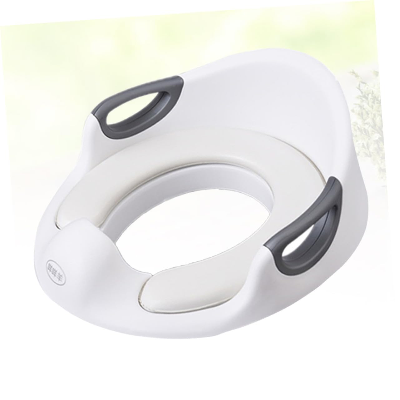 Totority Large Toilet Trainer Seat for Boys and Years Old PU Material with High Urine Barrier Comfortable Double Handrail Design Easy to Clean White Potty Training Seat