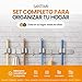 Imagen de SANTTIARI Pack Colgador Escobas y Fregonas + 1 Soporte Escobas Pared Adhesivo+ 4 Ganchos Multiusos