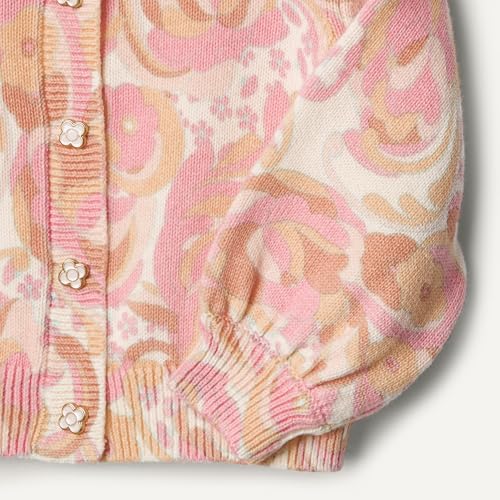 Image of Amazon Essentials x Sofia Grainge Toddler and Baby Girls' Lightweight Cotton Cardigan Sweater