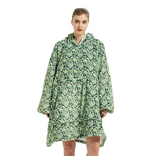 LJJ Classy Sweat à Capuche Couverture Surdimensionné, Super Doux et Chaud, Poche Avant Géante, Taille Unique, pour Hommes, Femmes, Filles, Garçons, Amis,C Cover