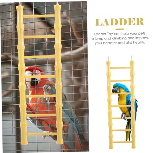 Image of Bird Ladder Toy for Medium Parrots and Hamsters Hanging Climbing Step Ladder 11.41X3.34In Cage Toy for Physical Activity and Exercise