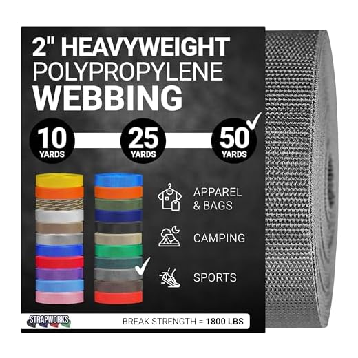 Heavyweight Polypropylene Webbing for Outdoor Use