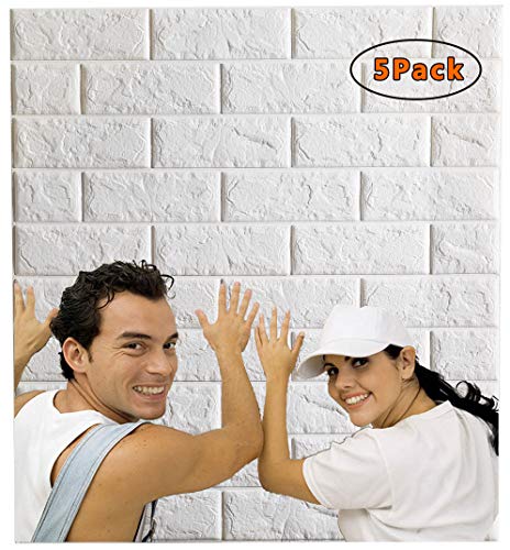 Arthome 3D Brick Wall Stickers 77x69cm DIY Self-adhesive