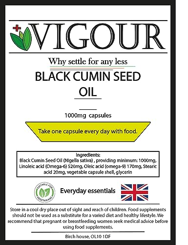 Black Cumin Seed Oil - 120 High Strength Capsules
