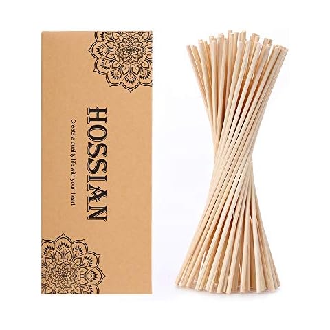HOSSIAN 12 Inch Reed Diffuser Sticks,-Diffuser Sticks-Reed Diffuser- Reed Sticks Aroma Diffuser Sticks for Aroma Fragrance(60 PCS) Cover