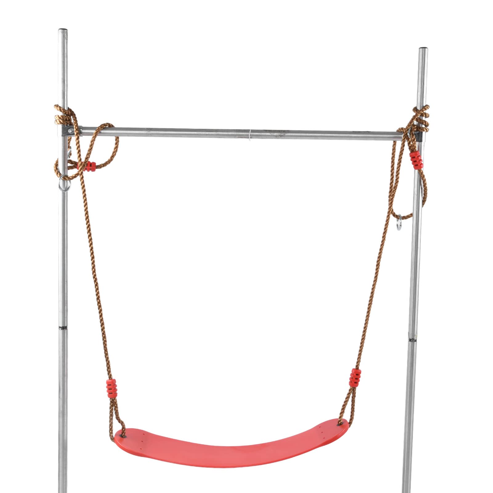 Columpios Asiento EVA Tablero Suave Rojo Cuerda Ajustable Kit de Accesorios para Patio de Juegos para niños Columpio al Aire Libre, Aprox.66,5 x 14 cm 26,2 x 5,5
