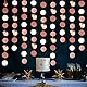 Party Deko Geburtstag, VEGCOO 5 Stücke Luftschlangen Gold 20 Meter für Party Deko, Funkeln Papier Girlande Gold für Wedding Party Decorations/Geburtstag Deko/BabypartyRoségold(Roségold)