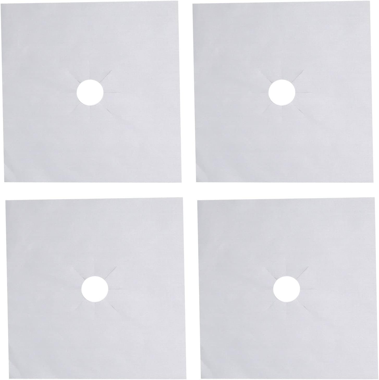 Gas Stove Burner Liners, 4 Pack Non-Stick Reusable Stove Burner Covers, Gas Range Protectors Covers for Kitchen Cooking, Cuttable, Heat-Resistant, Easy to Clean (4PCS)