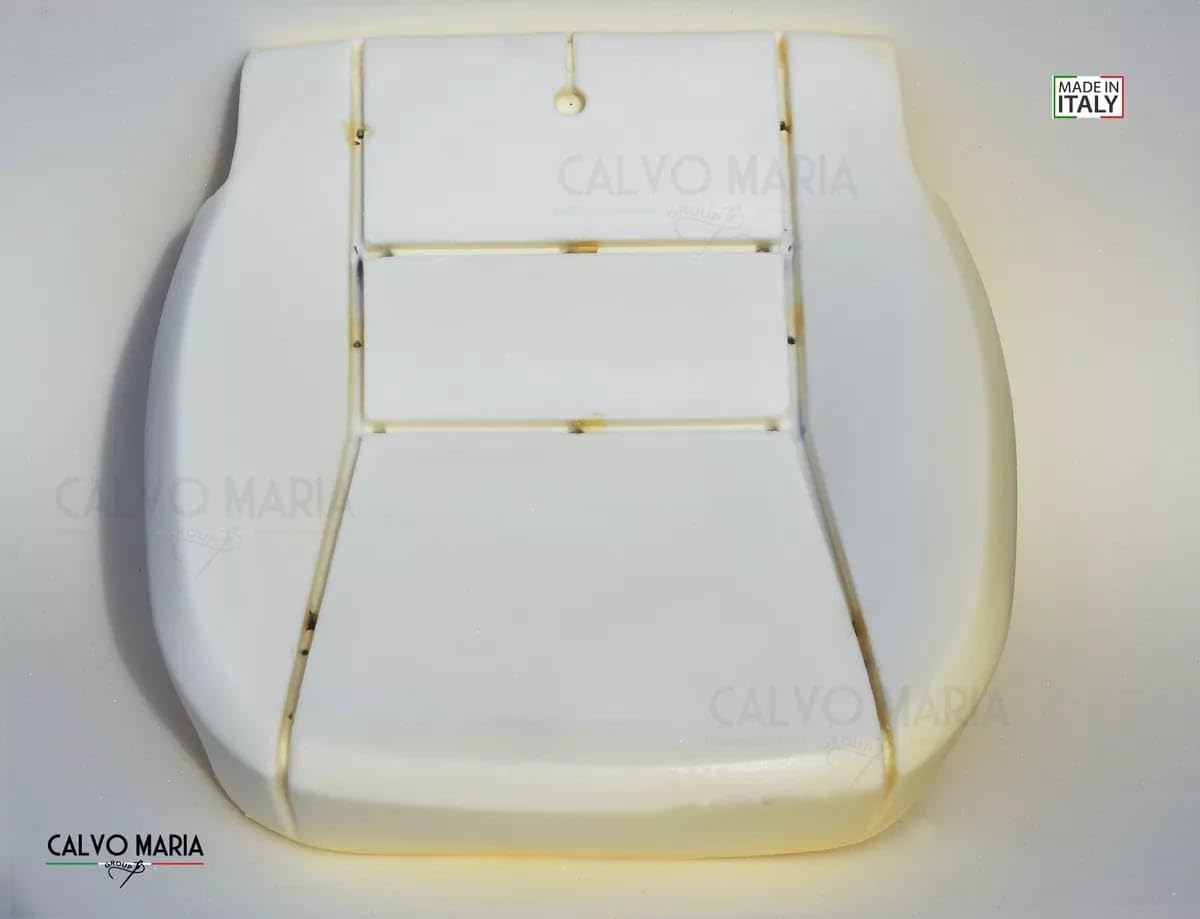 Calvo Maria Imbottitura Seduta Sedile Anteriore Compatibile con DUCATO 2006-2020 - Ricambio in Poliuretano Resistente - Solo per Seduta - Inclusi Punti Metallici