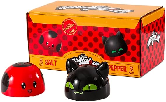 ZAG STORE - Miraculous Ladybug - Salt and Pepper Shakers Tikki and Plagg