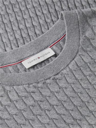 Tommy Hilfiger Damen Co Cable C-nk Ls Sweater Ww0ww44993 Pullover Sweater, Medium Grey Heather, XS – Ansicht 6