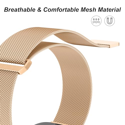 Image of Meliya Metal Straps Compatible for Apple Watch Strap 38mm 40mm 41mm 42mm 44mm 45mm 46mm 49mm Women Men, Adjustable Mesh Loop Magnetic Milanese Band for iWatch Series 10 9 8 7 6 5 4 3 2 1 SE