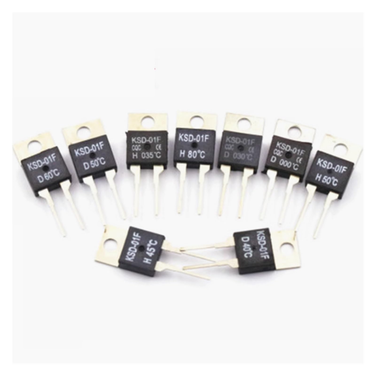 Fusible thermique KSD-01F JUC-31F 115C thermostat normalement fermé réinitialisable