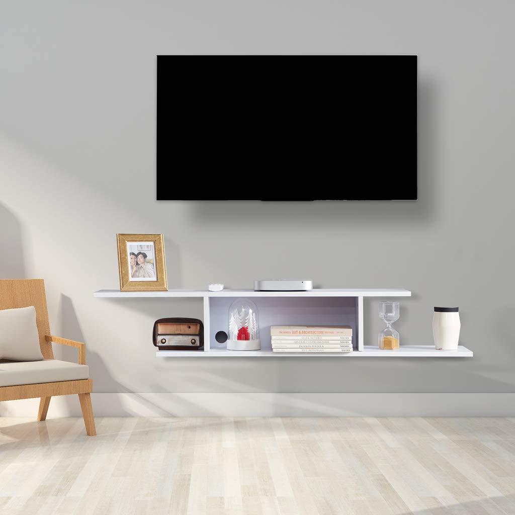 Sunon Floating TV Stand Wall Mounted Entertainment Center Media Console