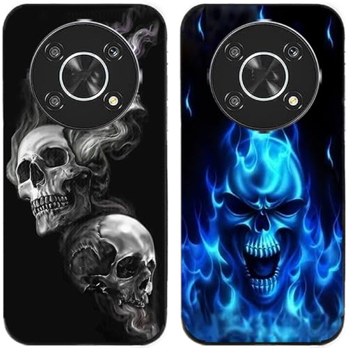 2 fundas de silicona TPU degradables duraderas para teléfonos inteligentes (For Honor Magic 4 Lite)