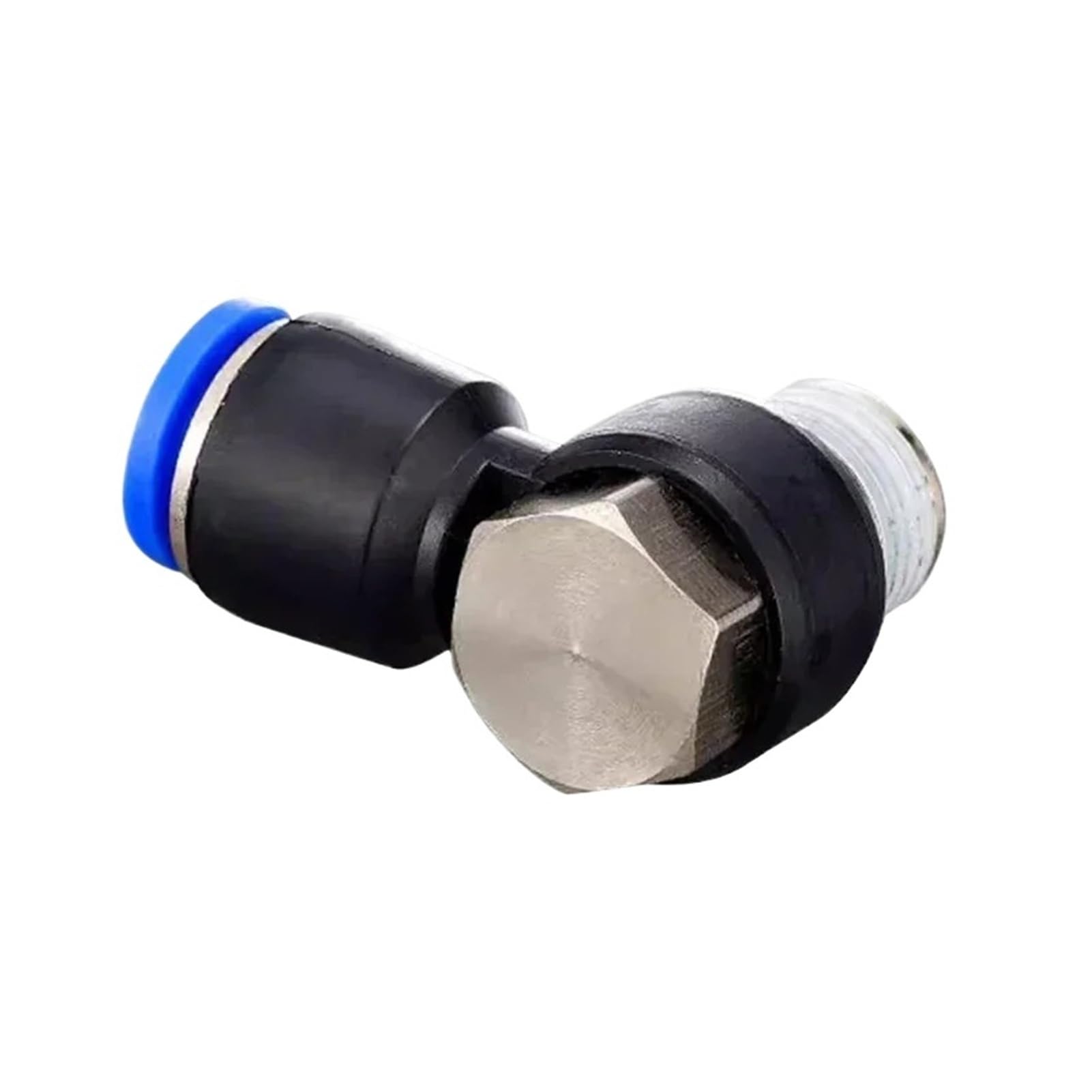 Connettore Pneumatico Dritto, Raccordo Tubo Aria Esagono Esterno | Dimensioni 1/8-1/2" con filettatura BSPT for connessioni compressore.(PH10-04,10 pcs)
