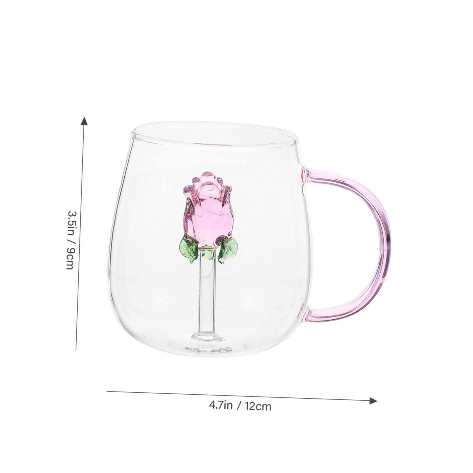 Cabilock Valentine Cup for Women Love Angel Wine Glass Decorative Glass Mug Cups