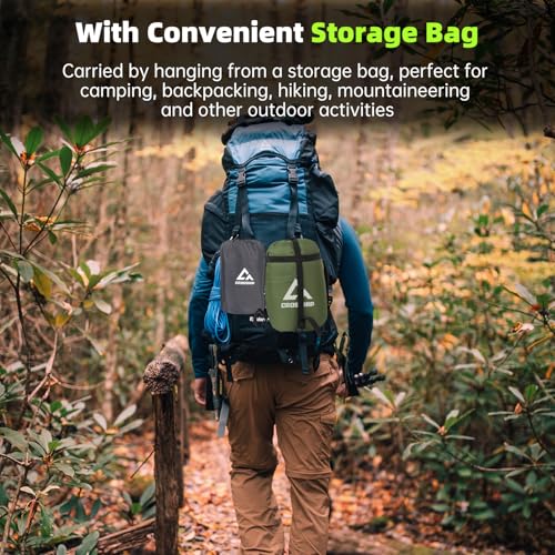 Image of Camping Hammock Mosquito Net with Rain Fly - Portable Parachute Nylon Backpacking Hammock for Outdoor, Hiking, Backpacking, Backyard, Beach, Travel (Hold Up to 500lbs)