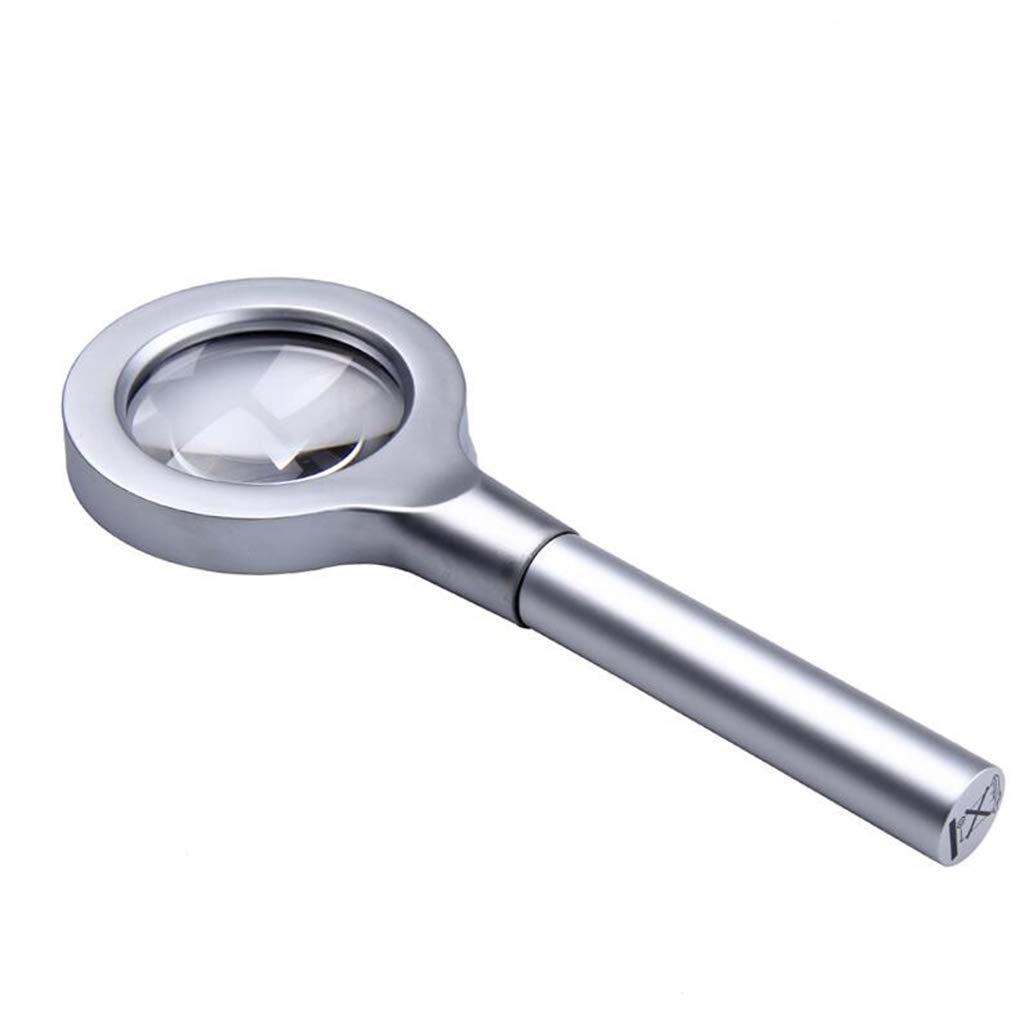 Magnifying Glass Magnifier The Elderly Reading Handheld Magnifier Hd Old Man Reading Leded Portable Optical Glass High Magnification Mirror kangdongxu