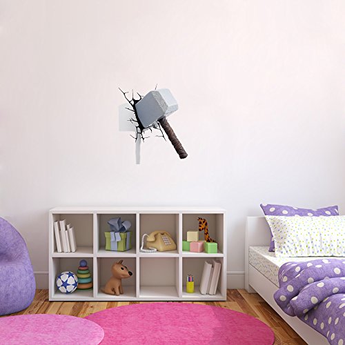 DECOR KAFE Vinyl 3D Hammer Crack Wall Sticker, 26 x 22 x 0.39 Inches, Multicolour (B01MZ6DGXX) Amazon Price History, Amazon Price Tracker