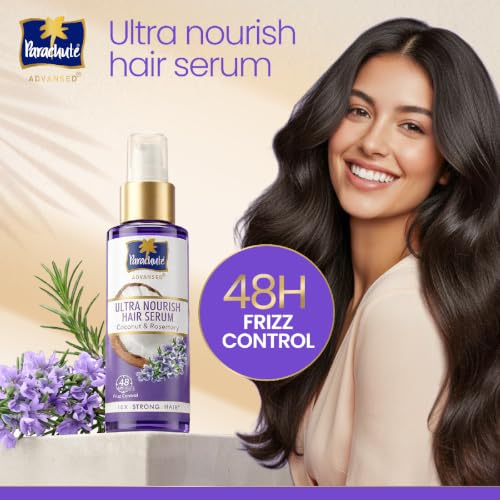 Image of Parachute Advansed Ultra Nourish Hair Serum | Coconut & Rosemary | 48Hr Frizz Control | 10X Strong Hair |45ml