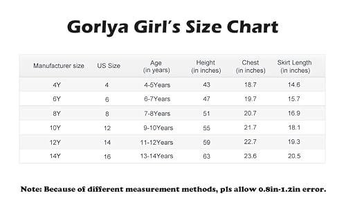 Gorlya Girls Tie Belt High Waist Flowy A-Line Flared Skater Midi Skirt With Pockets For 4-14T(Gor1143,12Y,Brown) #TOP6