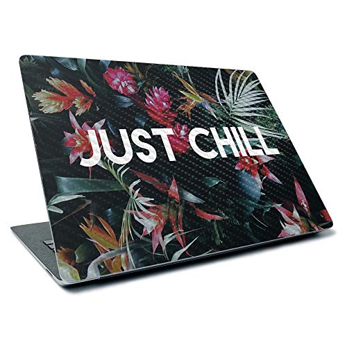 Image of MightySkins Carbon Fiber Skin for Microsoft Surface Laptop 3 13.5 inch (2019) - Just Chill | Textured Carbon Fiber Finish | Easy to Apply, Remove, and Change Styles | Made in The USA