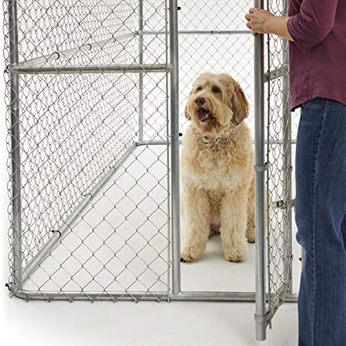 MidWest Homes For Pets Chain Link Portable Kennel with a Sunscreen, 6 by 4 by 4-Feet - Image 6